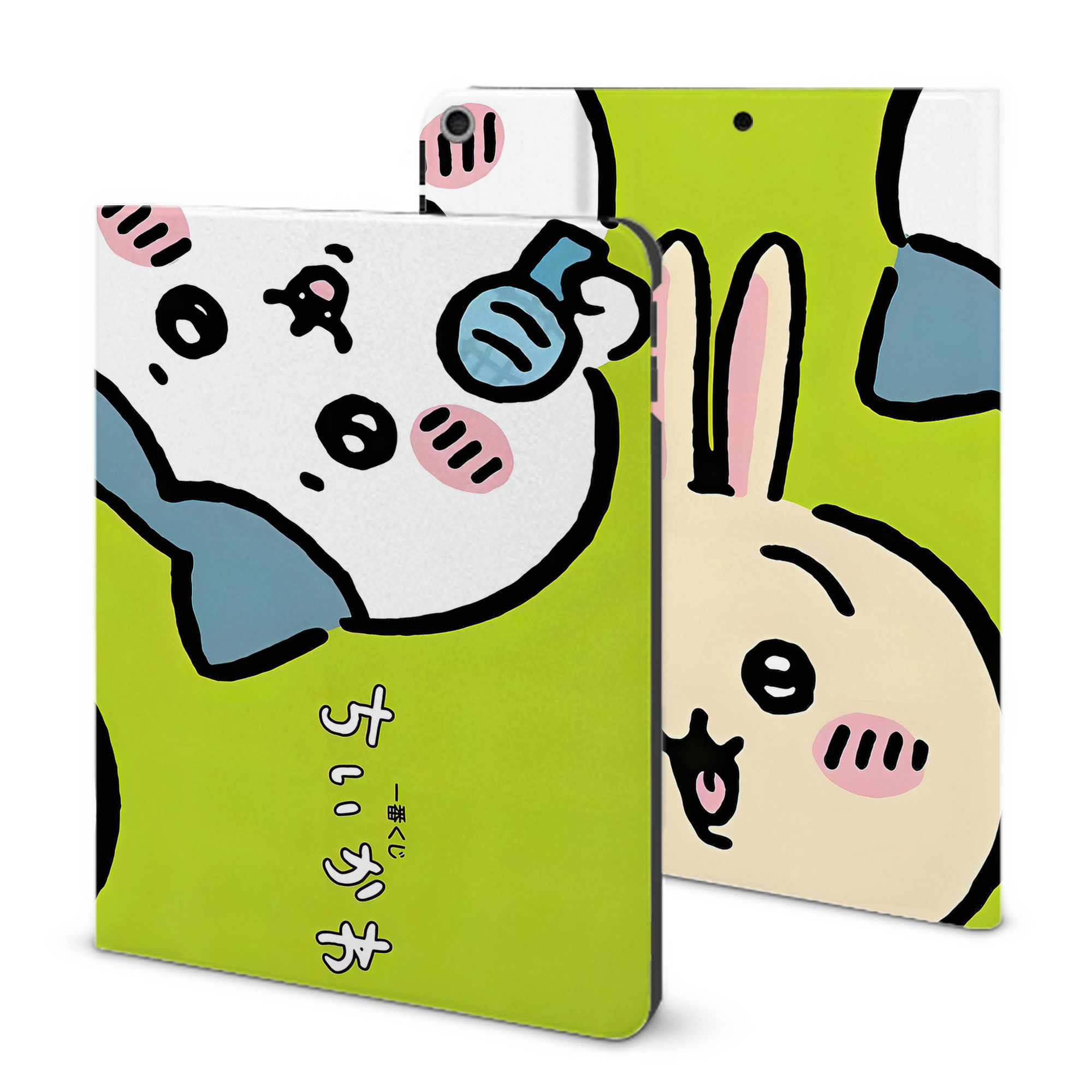 （画像用） ちいかわ Chii-kawa IPad ケース ブック型 PUレザー TPU 耐衝撃 軽量 薄型 ペン収納なし 全面保護 IPad 各モデル対応